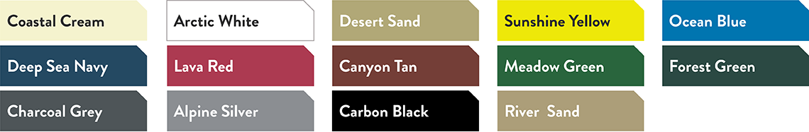 Kool Series Colour Chart Kool Series Colour Chart