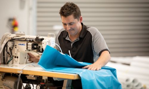 blue-shade-sail-sewing-machine
